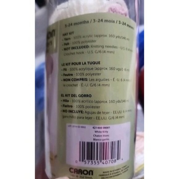 Lot Of 3 Yarns, I Love This Yarn And Baby Kitty Hat Kit, And Big Blue Craftsmart - Picture 13 of 16